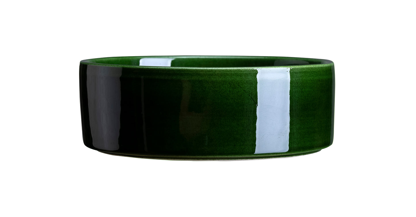 Hoff Glazed Saucer - Emerald Green