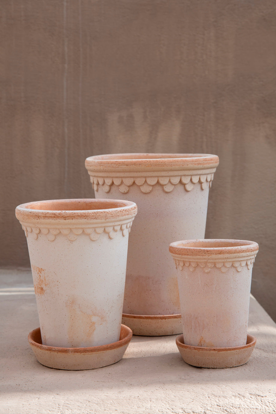 Københavner (Copenhagen) Tall Raw Pot & Saucer - Rosa