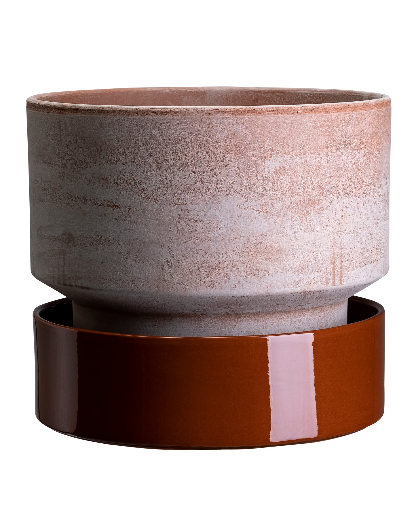 Hoff Glazed Saucer - Rusty Red