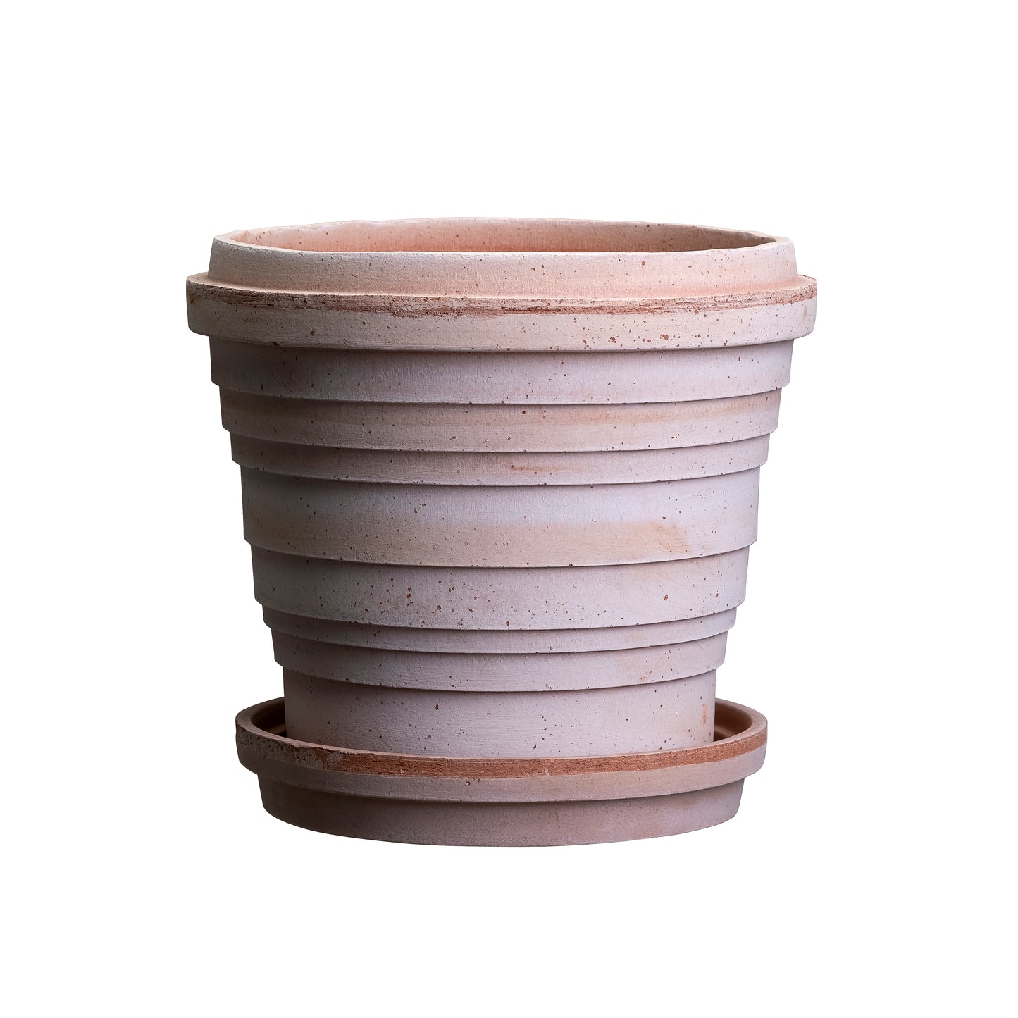 Planets Raw Pot & Saucer - Rosa