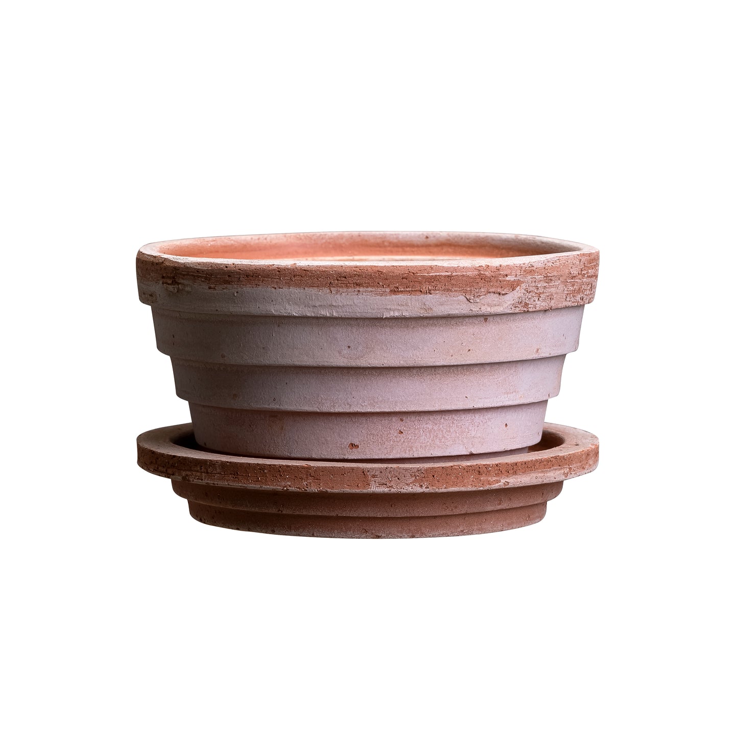 Planets Raw Pot & Saucer - Rosa