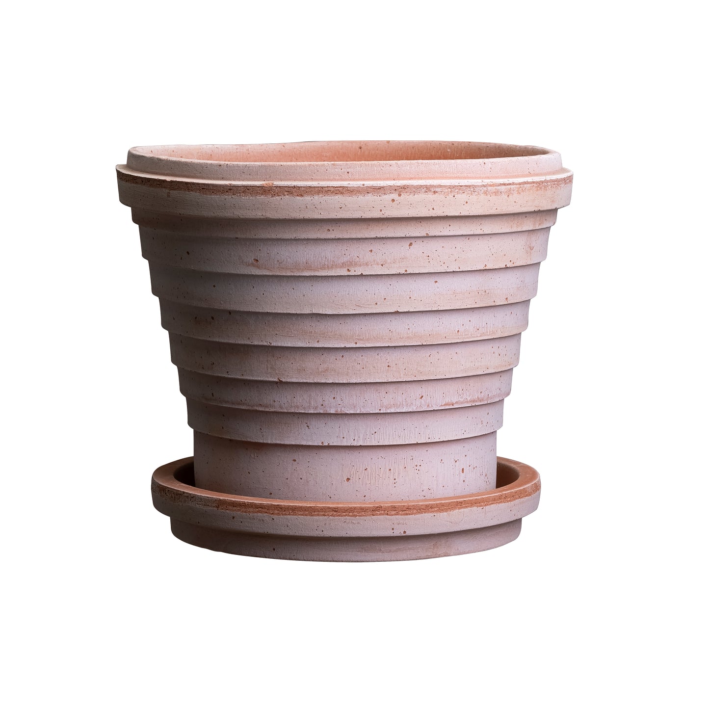 Planets Raw Pot & Saucer - Rosa