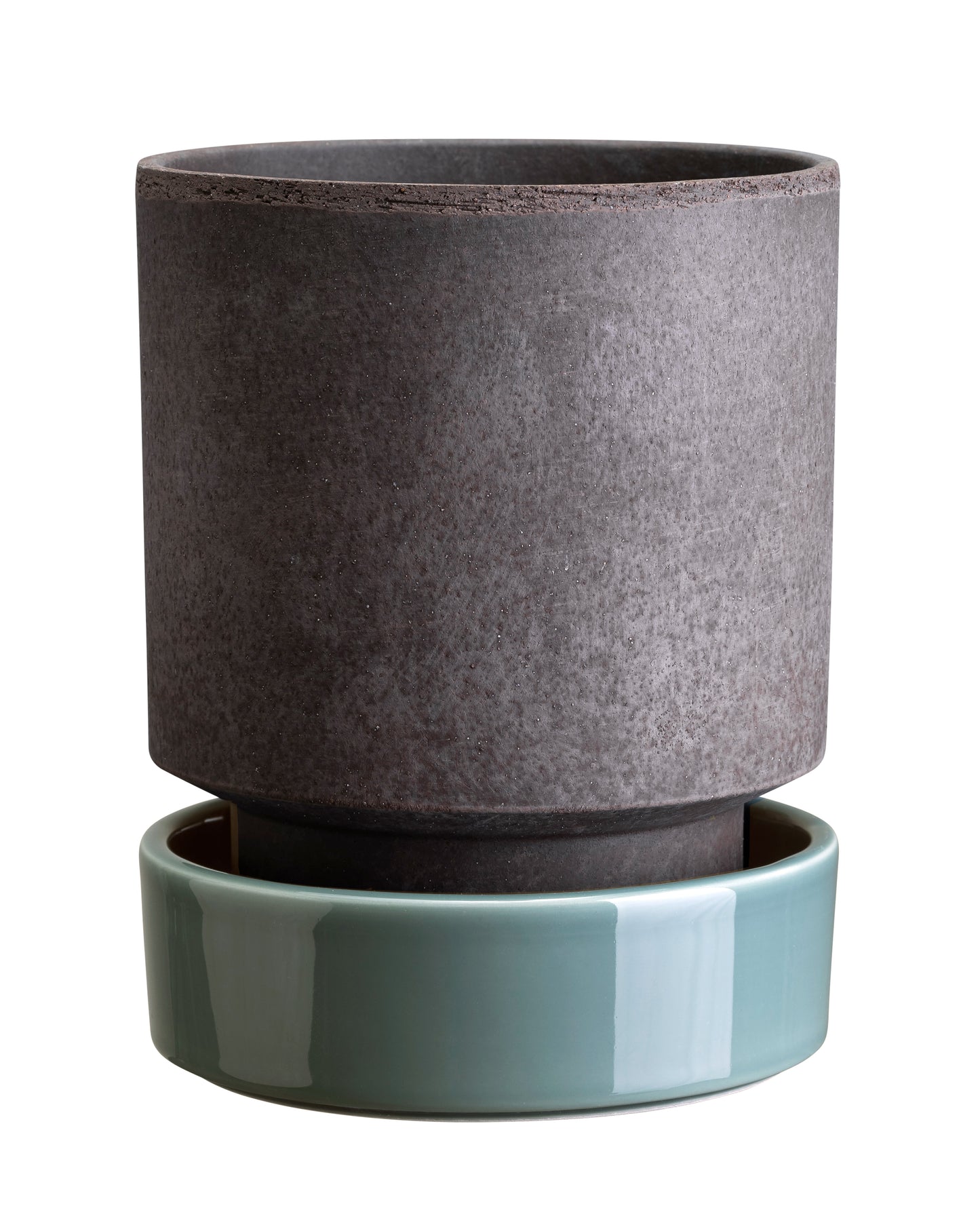 Hoff Glazed Saucer - Misty Blue