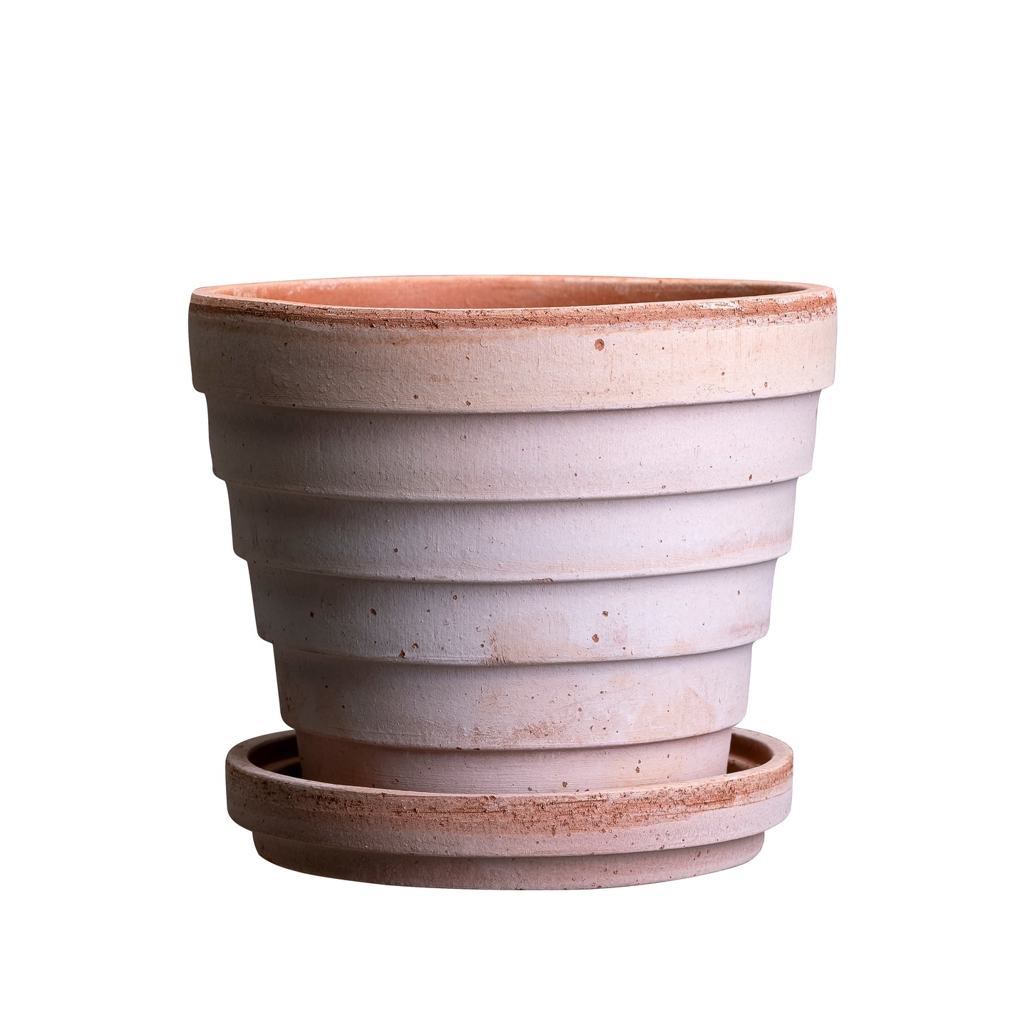 Planets Raw Pot & Saucer - Rosa