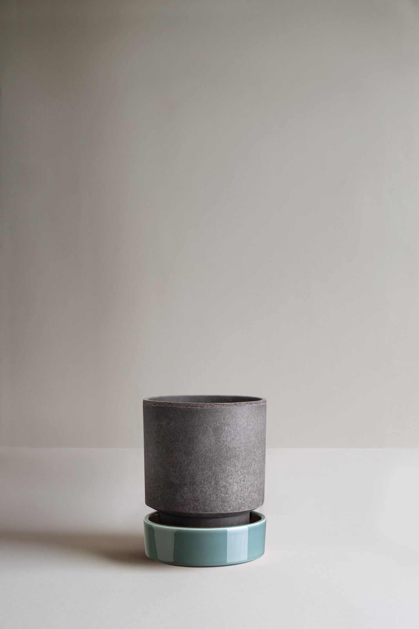 Hoff Glazed Saucer - Misty Blue