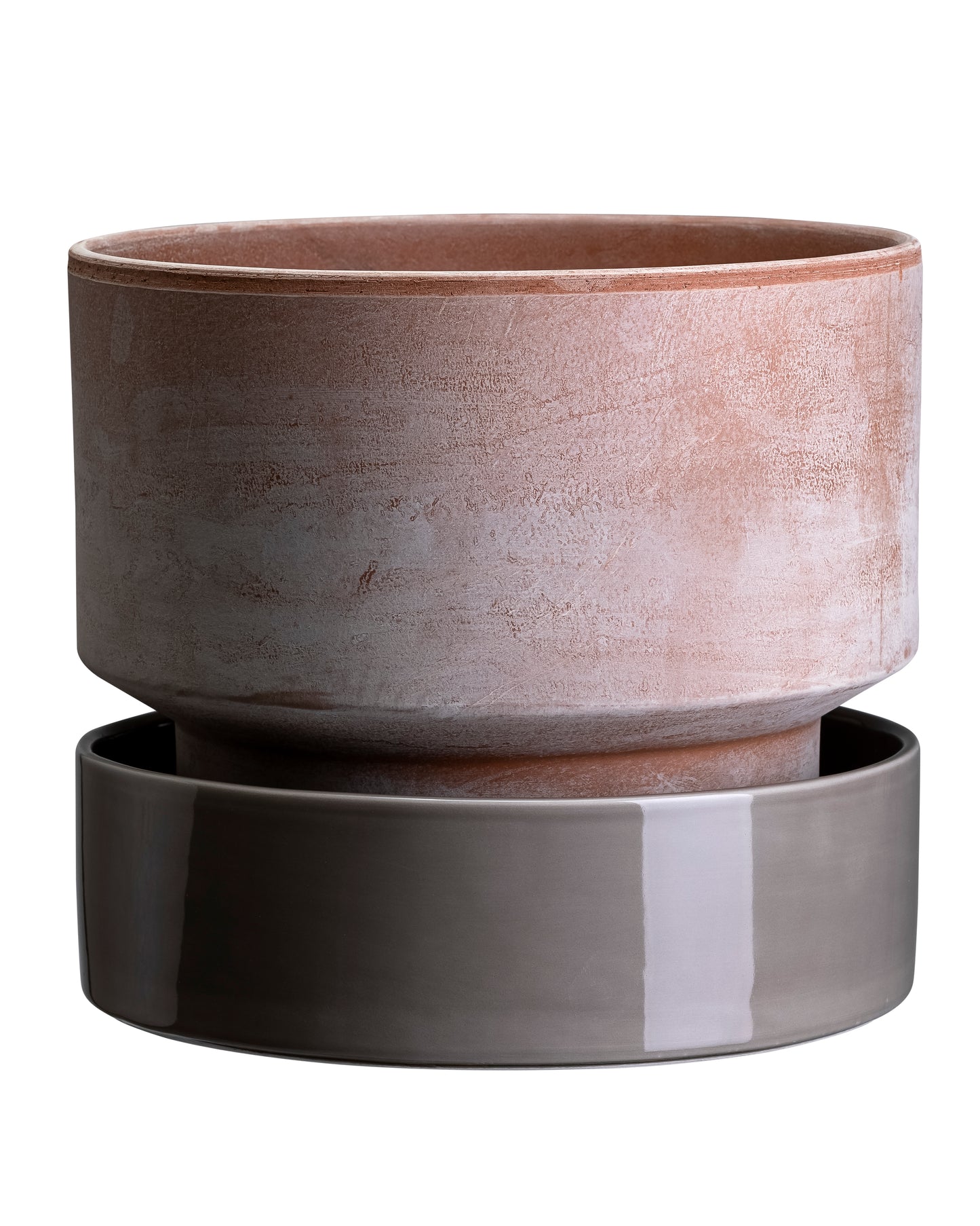 Hoff Glazed Saucer - Pearl Grey