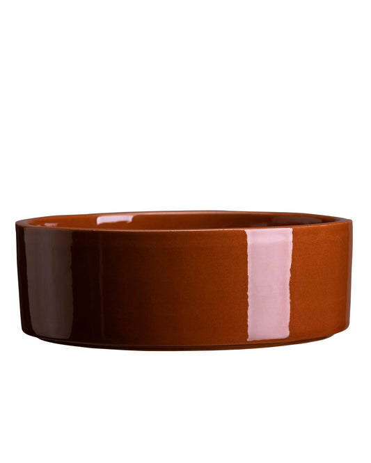 Hoff Glazed Saucer - Rusty Red